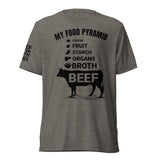 MY FOOD PYRAMID (with coffee) unisex t-shirt