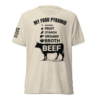 MY FOOD PYRAMID (with alcohol) unisex t-shirt