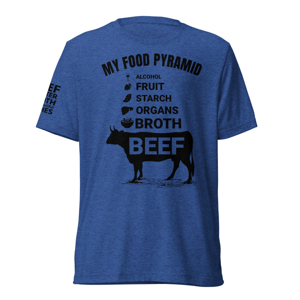 MY FOOD PYRAMID (with alcohol) unisex t-shirt